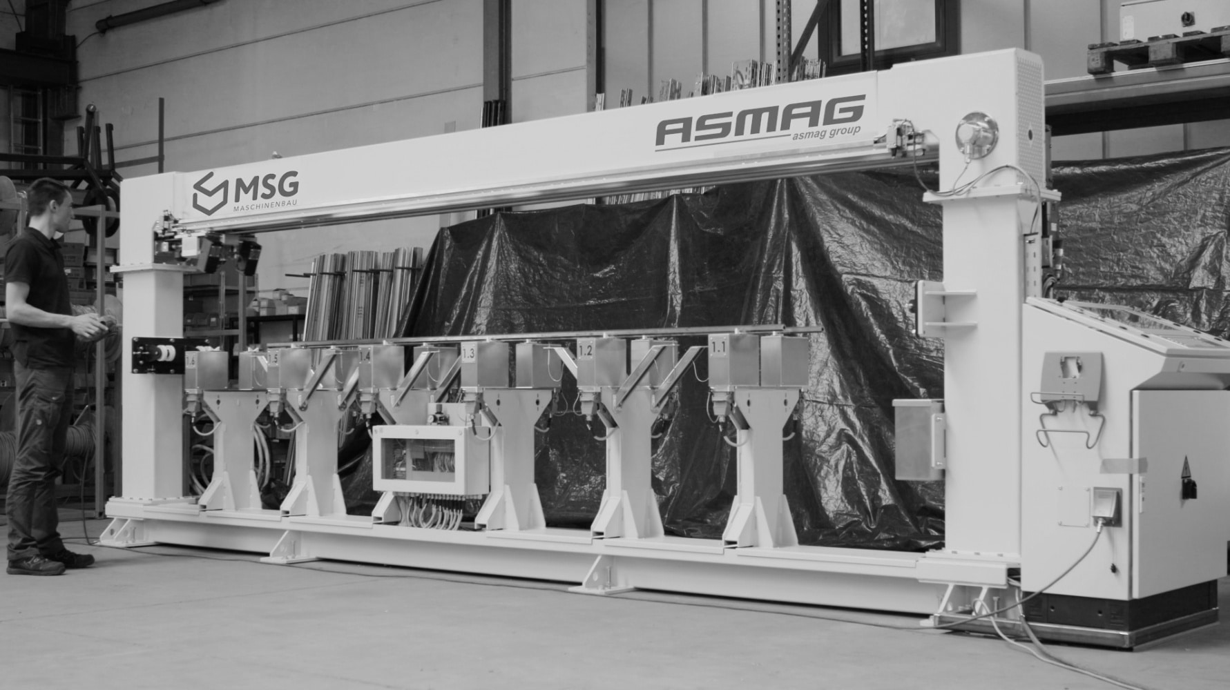 Straightness measuring system GMS-S profile for combined drawing lines